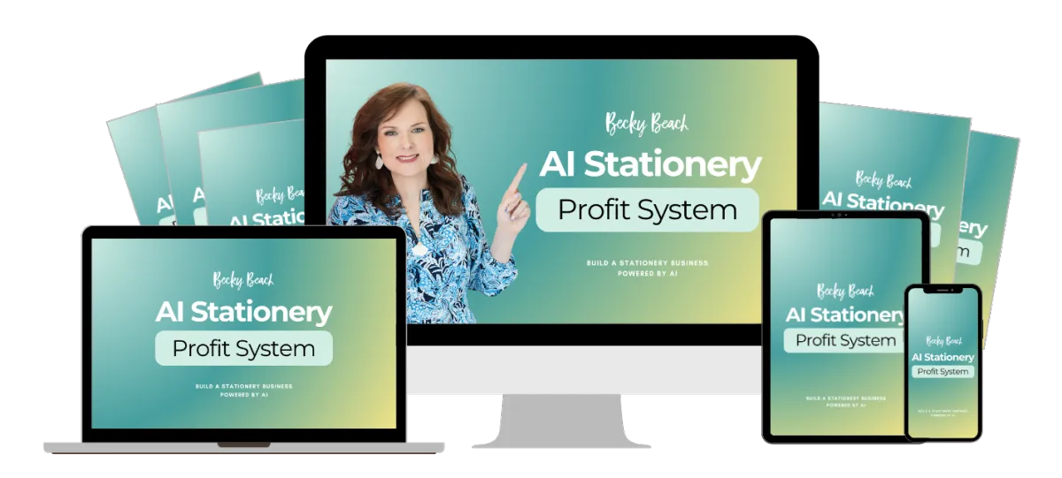 AI Stationery Profit System official product mockup